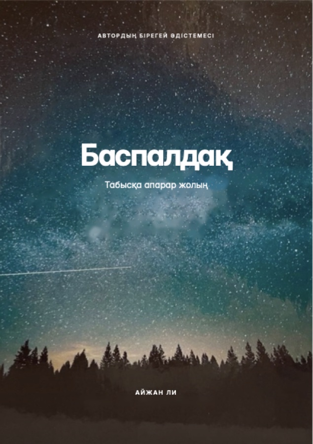 «Баспалдақ. Табысқа апарар жолың» кітабының мұқабасы, Айжан Ли