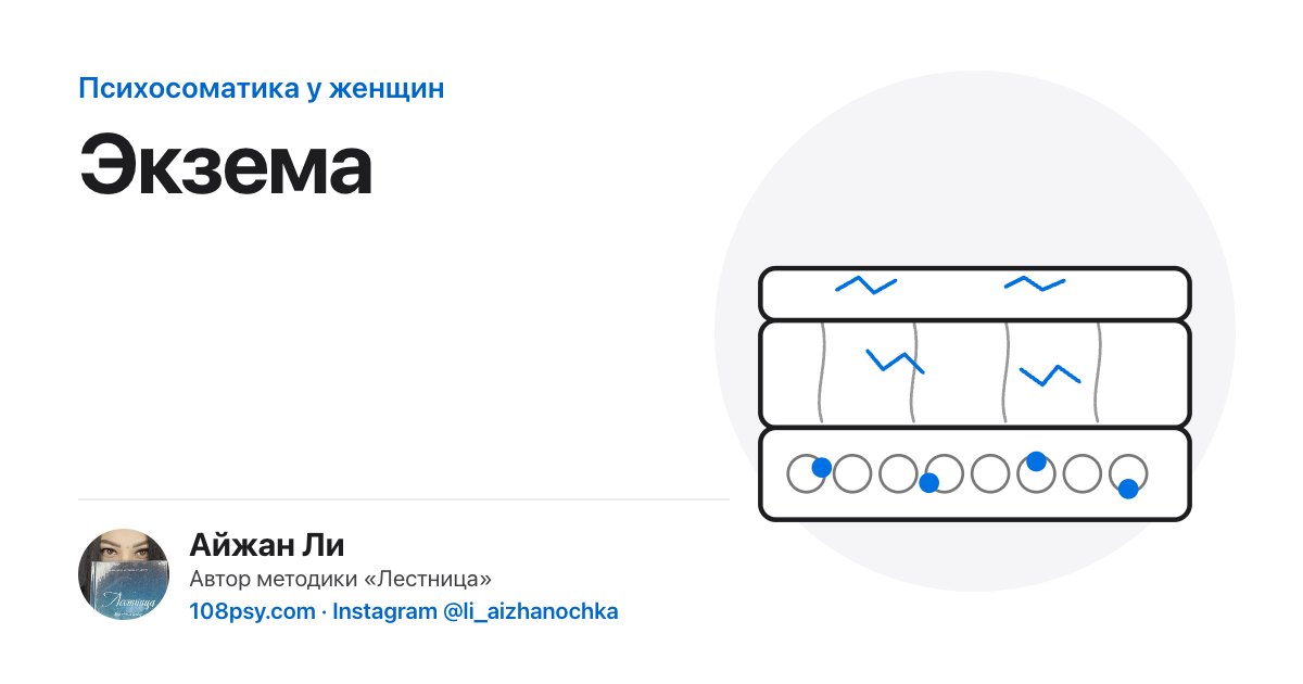 Психосоматика экземы: разбор Айжан Ли, автора методики «Лестница»
