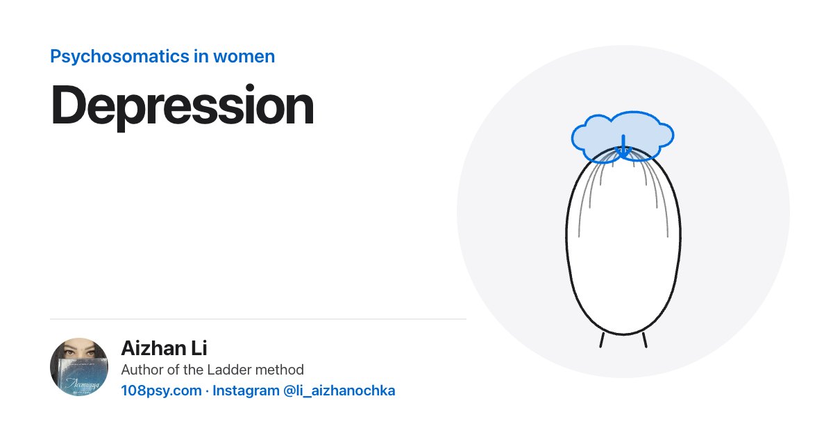 Psychosomatics of depression: explained by Aizhan Li, author of the Ladder method