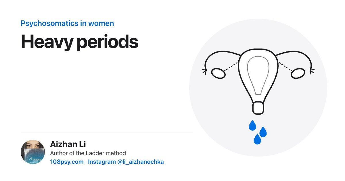 Psychosomatics of heavy periods: explained by Aizhan Li, author of the Ladder method