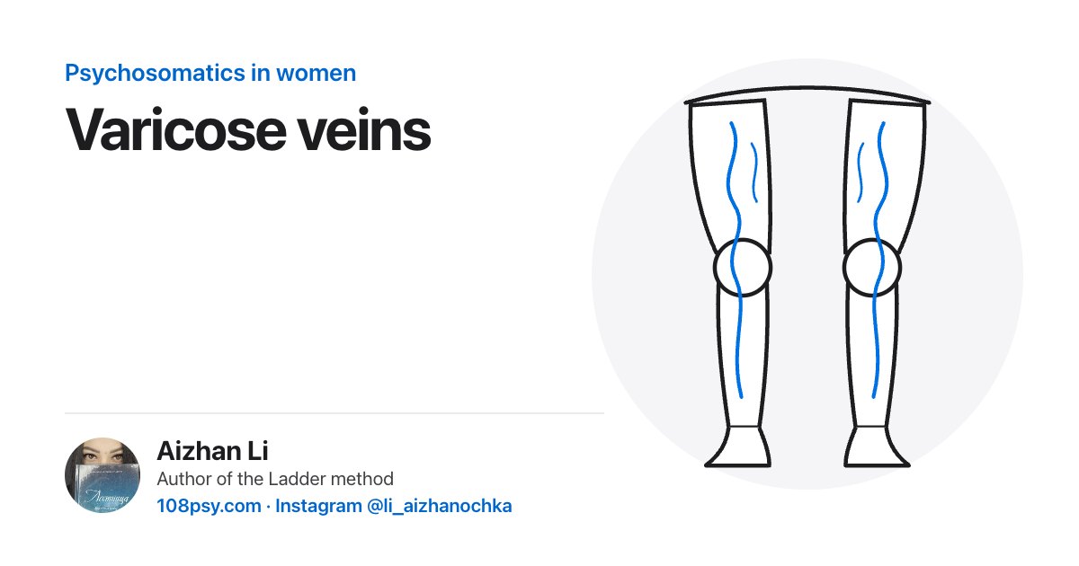 Psychosomatics of varicose veins: explained by Aizhan Li, author of the Ladder method