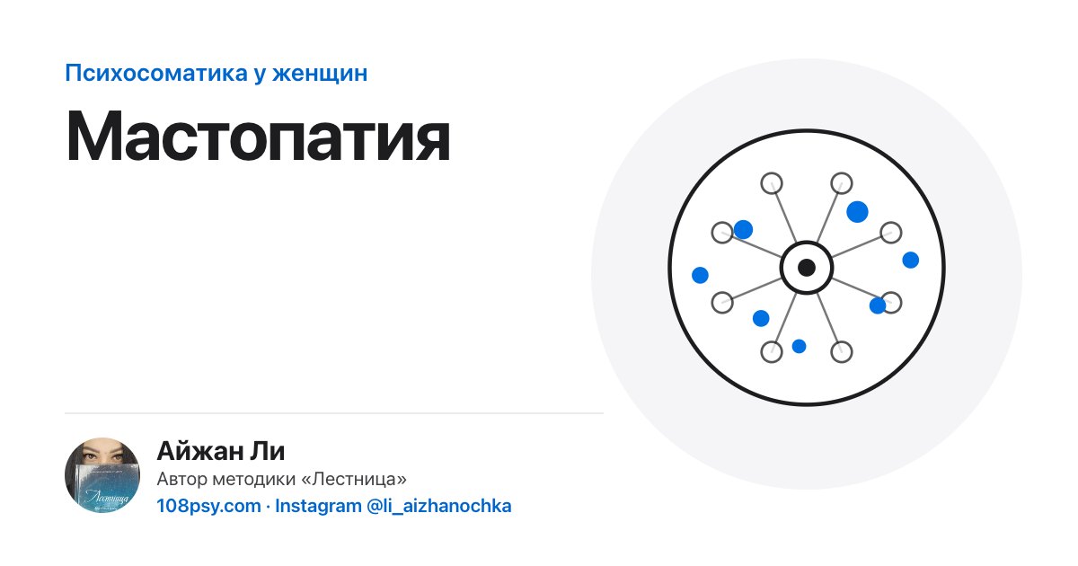 Психосоматика мастопатии: разбор Айжан Ли, автора методики «Лестница»
